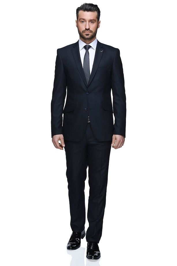 Fernando Mono Tk Yrt 8 Drop Slim Fit Takım Elbise - Lacivert - 3B5M0413D014 - 1