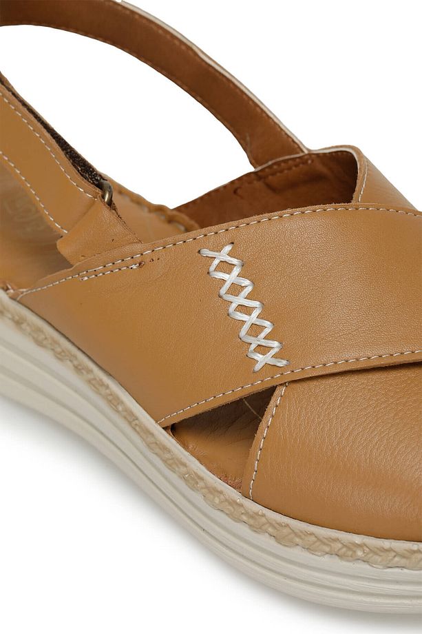 104408.Z3FX Camel Kadın Comfort Sandalet - 7