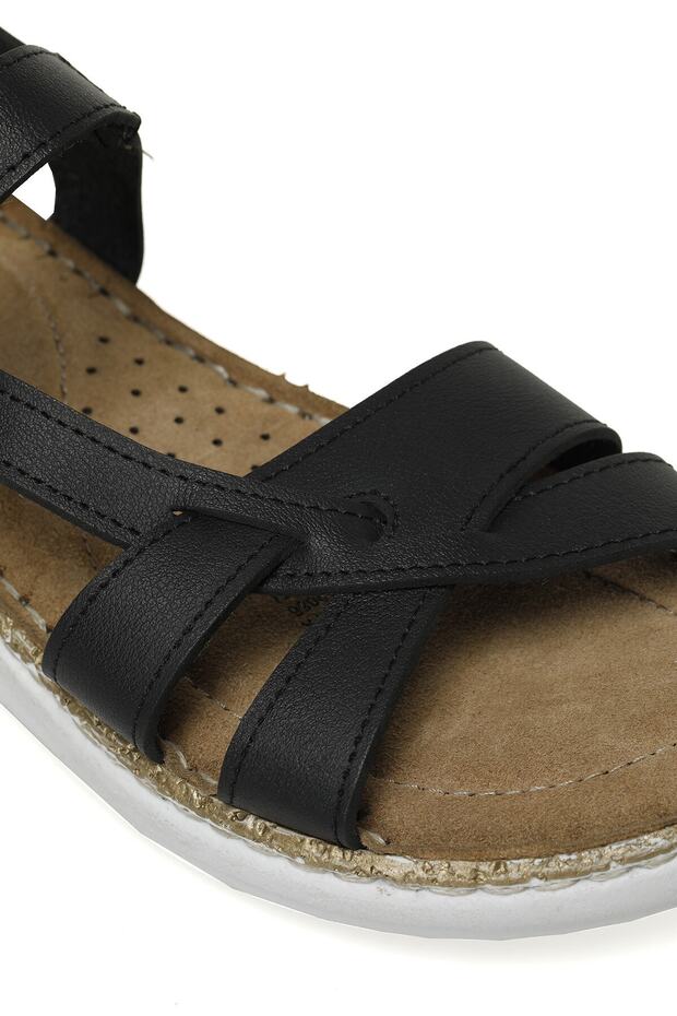 162627.Z3FX Siyah Kadın Comfort Sandalet - 7