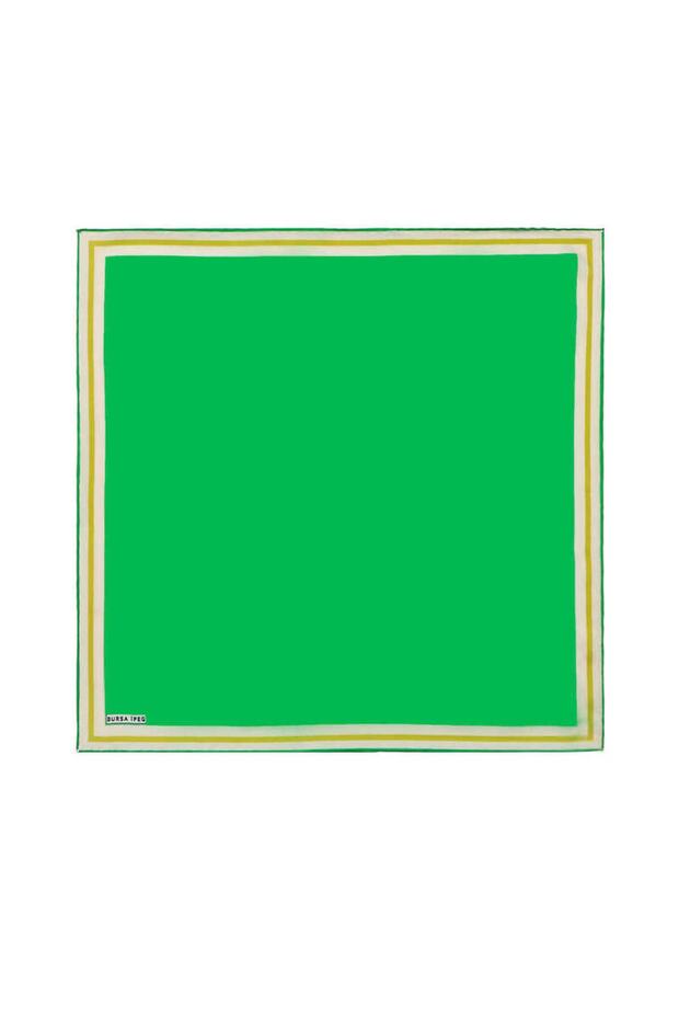Benetton Bordered Plain Silk Handkerchief
