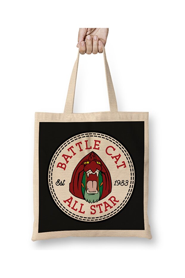 Logo Cloth Bag Long Handle