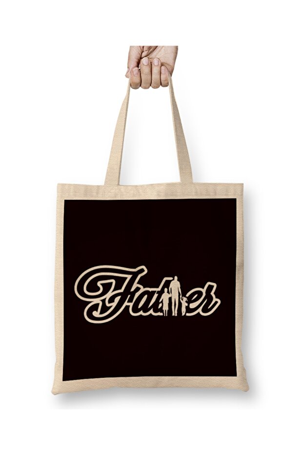 Father Children Son Daughter Papa Dad Daddy Stepdad Husband Tote Bag Long Handle
