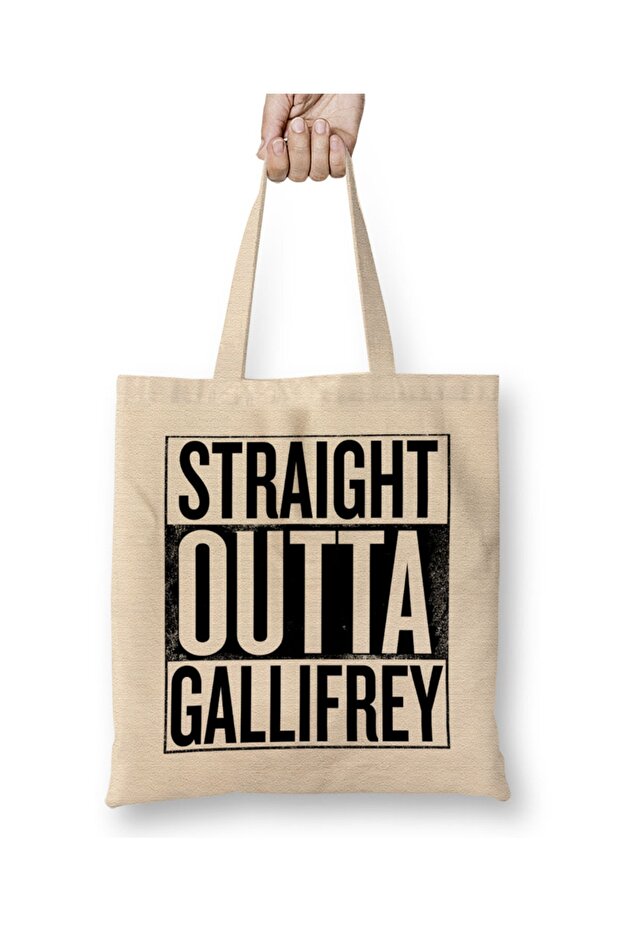 Straight Outta Gallifrey Doctor Who Tote Bag Long Handle