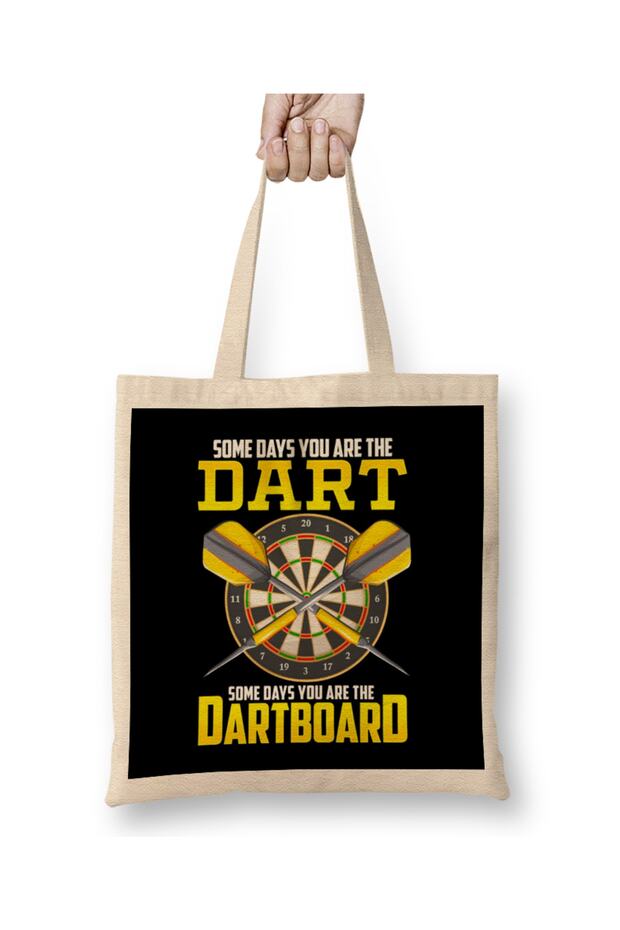 Some Days You Are The Dart Some Days The Dartboard Cloth Bag Long Handle