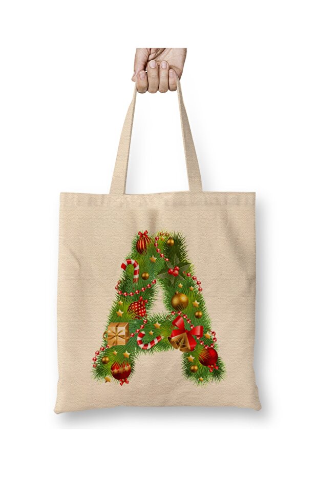 New Year's Eve Special Letter A Cloth Bag with Long Handle
