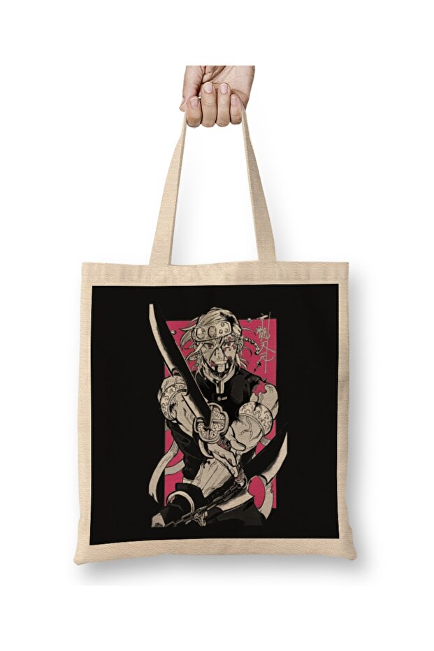 Tengen Uzui Demon Slayer Sound Hashira Tote Bag Long Handle