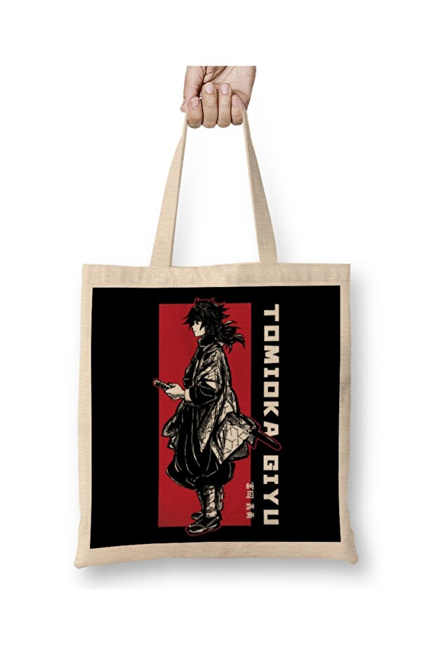 Tomioka Giyuu Giyu White Side Tote Bag Long Handle