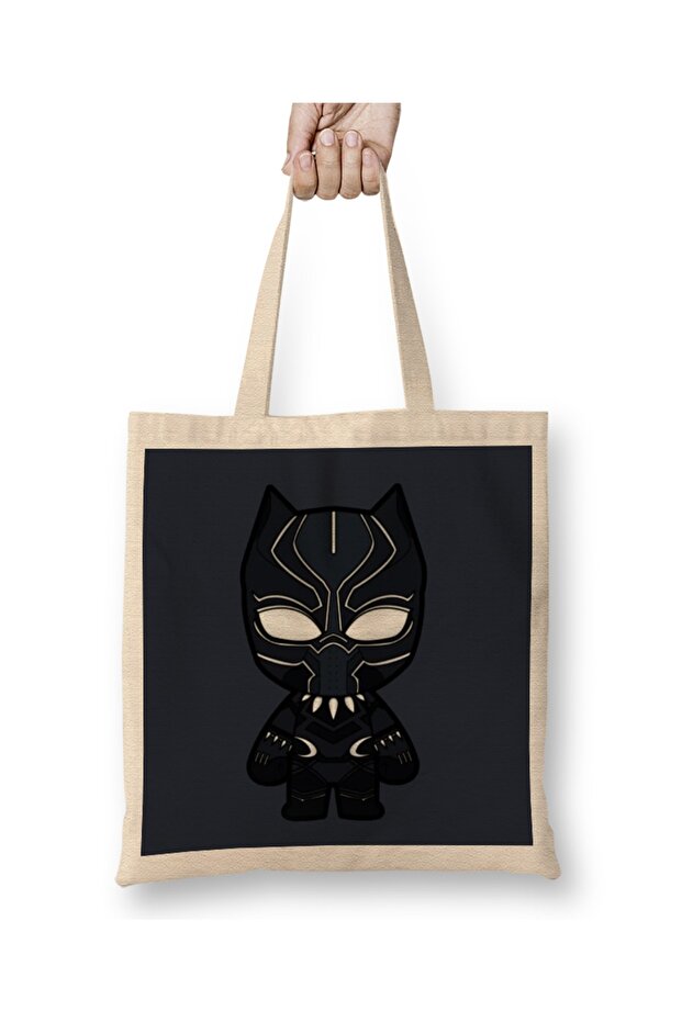 Black Panther Minime Version Tote Bag Long Handle