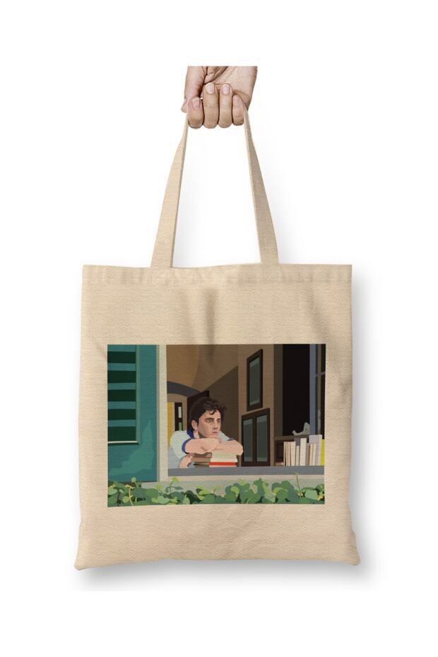 حقيبة قماش Elio Call Me By Your Name ذات مقبض طويل