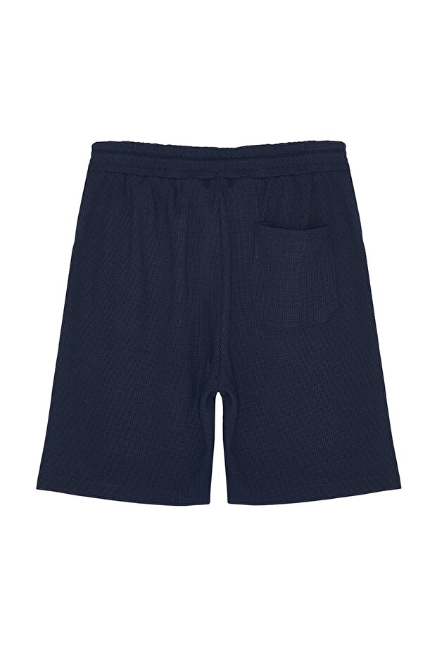 Lacivert-Bej Regular Kordonlu 2' Li Paket Şort & Bermuda TMNSS23SR00076 - 11