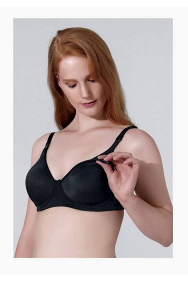 Women's Black Sponge Covered Maternity Nursing Bra New Season
