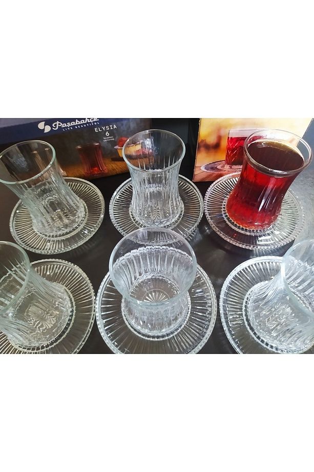 Elysia Çay Bardağı Ve Ithal Çay Tabağı 12 Parça - 3