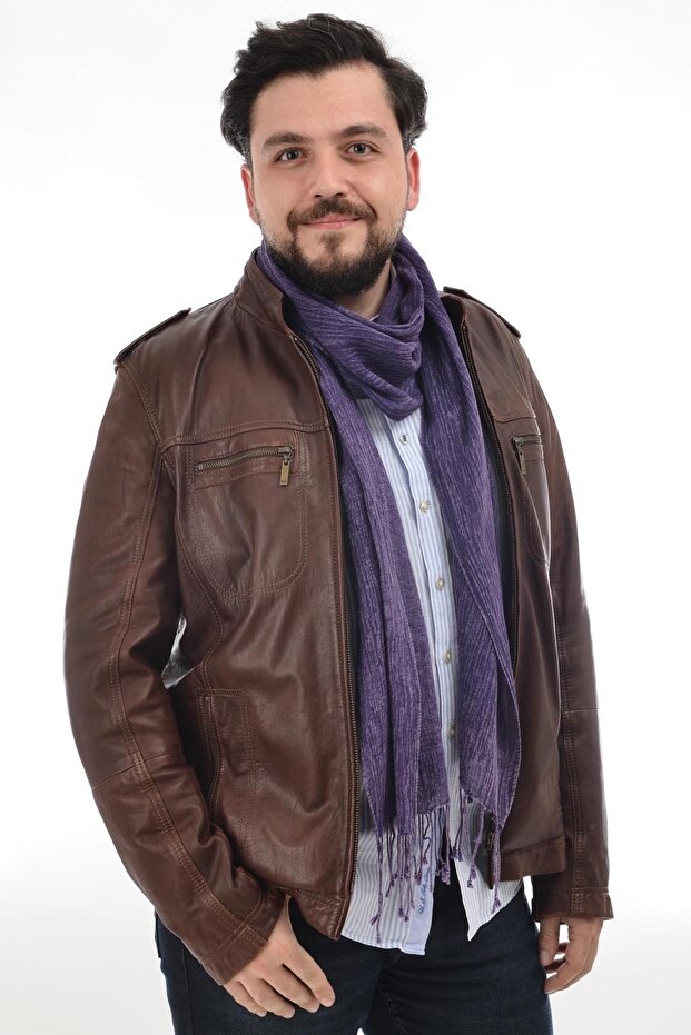 Denim Mor Erkek Fular - 3