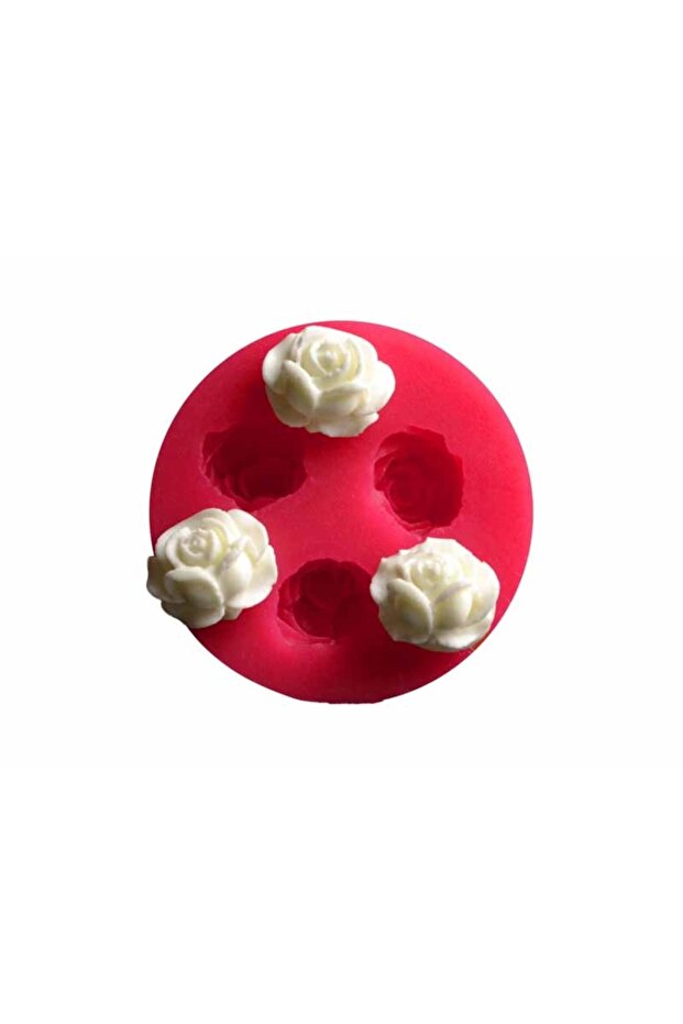 Üçlü Mini Gül Silikon Kalıp - 1