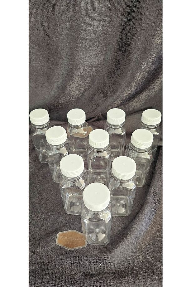 Pet Şişe - Detox Saklama Şişesi 300 ml - 10 Adetli - 6