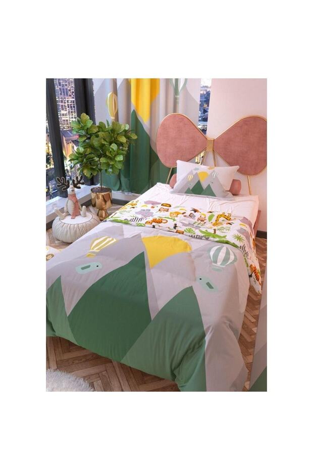 Bird Valley Double-Sided Children's Duvet Cover Set 160x220 cm
