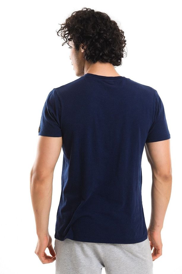 Men Tshirt Erkek Lacivert Tshirt 22526-04 - 6