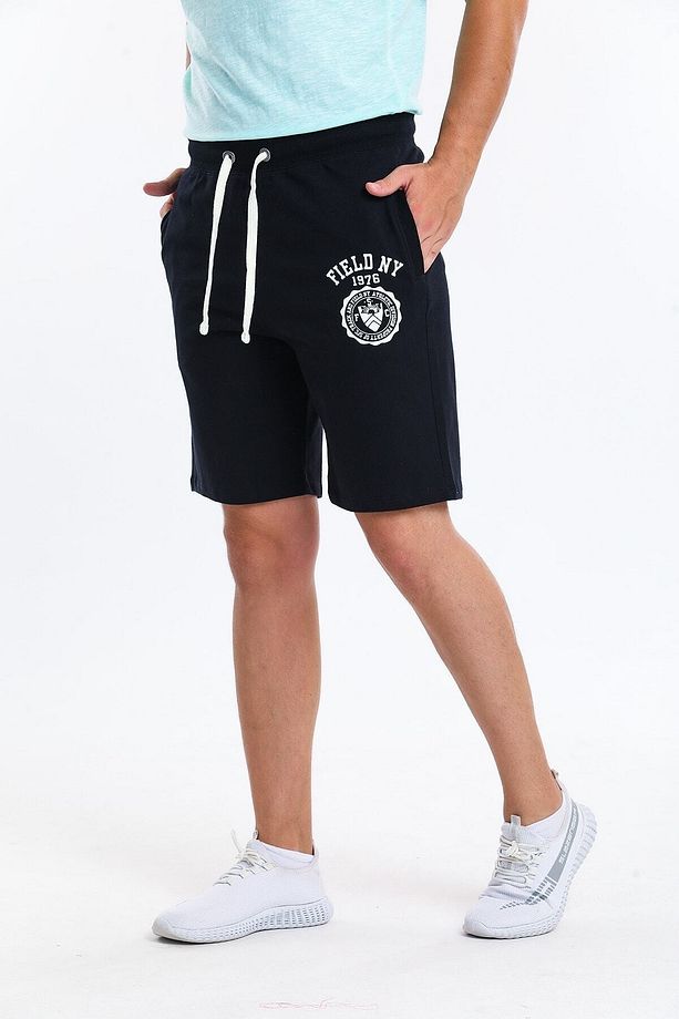 Men Sw Short Erkek Siyah Şort 22641-2 - 5