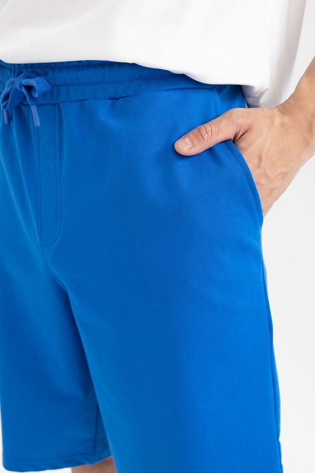 Erkek Regular Fit Sweatshirt Kumaşı Pamuklu Şort - 6