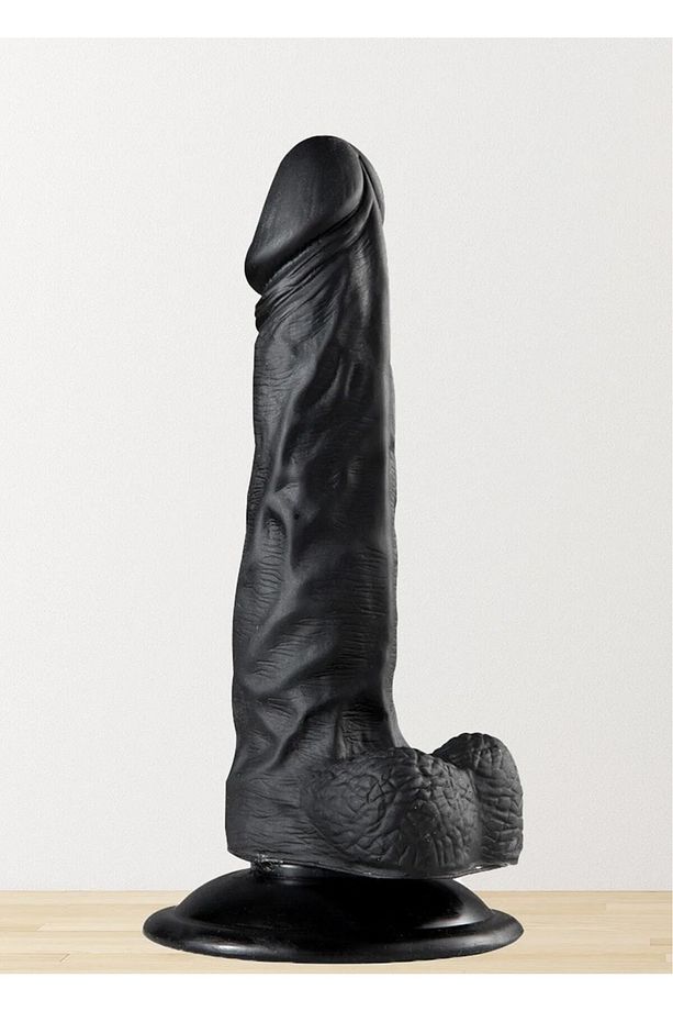 19 Cm Gerçekçi Yumuşak Dokuda Bükülebilir Esnek Yapıda Realistik Zenci Dildo Penis - 1