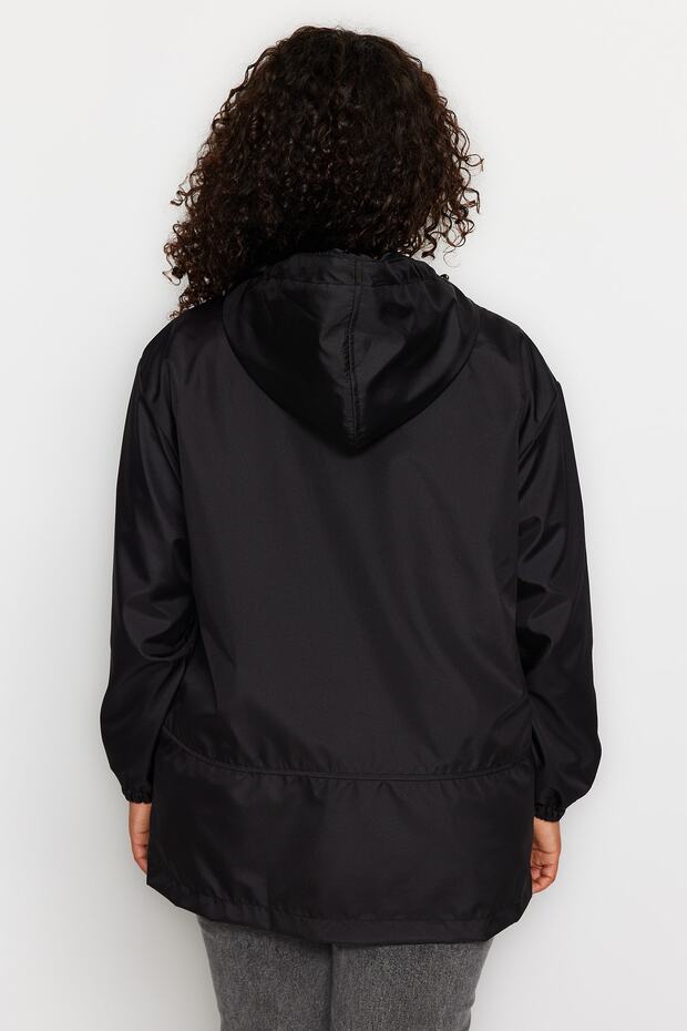 Vízlepergető kapucnis oversize kabát - műszaki szövet, vékony szezonális TBBAW24AW00006 - 5