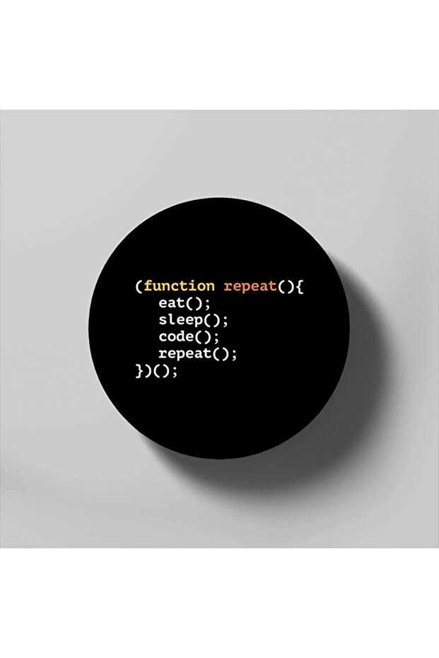 Function Repeat, Eat, Sleep, Code, Repeat Funny Coasters - 1