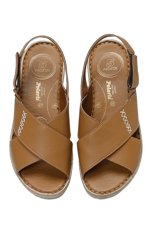 104408.Z3FX Camel Kadın Comfort Sandalet - 4