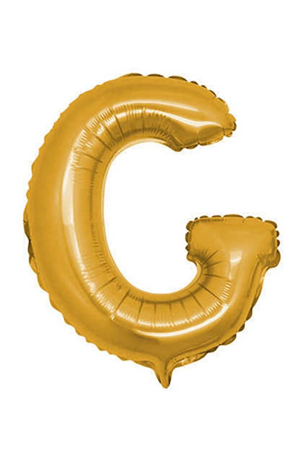 Letter g Gold Foil Balloon 16 Inch 40 cm