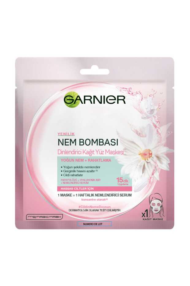 Nem Bombası Papatya Dinlendirici Kağıt Maske - 1