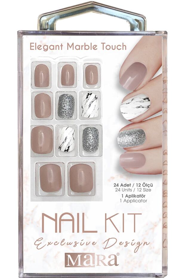 Nail Kit Elegant Marble Touch - 1