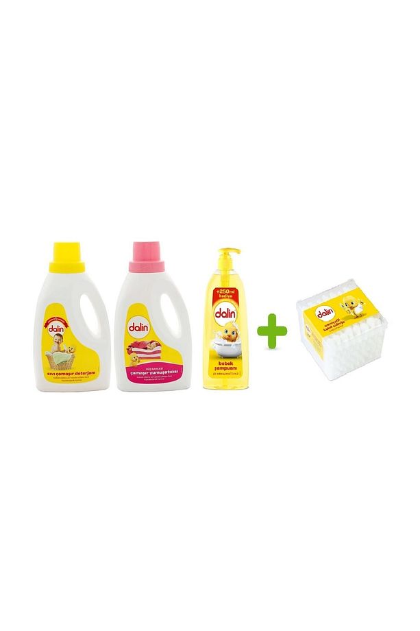 Sıvı Deterjan + Yumuşatıcı set 1500 ml + Banyo Set - 1