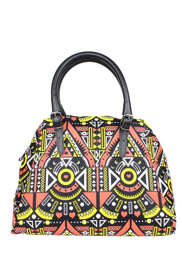 Yellow Striped Women's Shoulder Bag 946