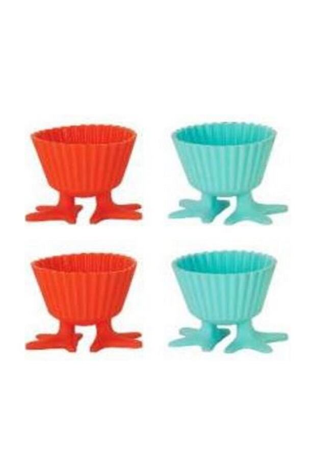 4 Piece Footed Mini Silicone Cake Mold