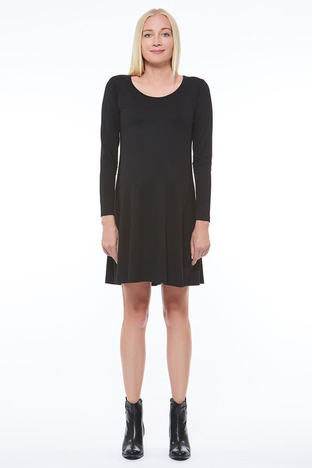 Maternity Black Swing Dress