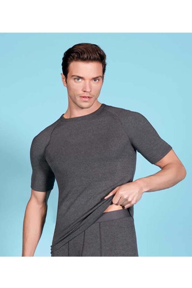 Top termic pentru bărbați afumat - 1