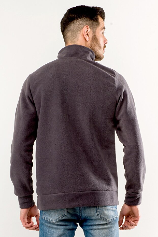 Erkek Polar Sweatshirt - Solıd - ST29WE139 - 5