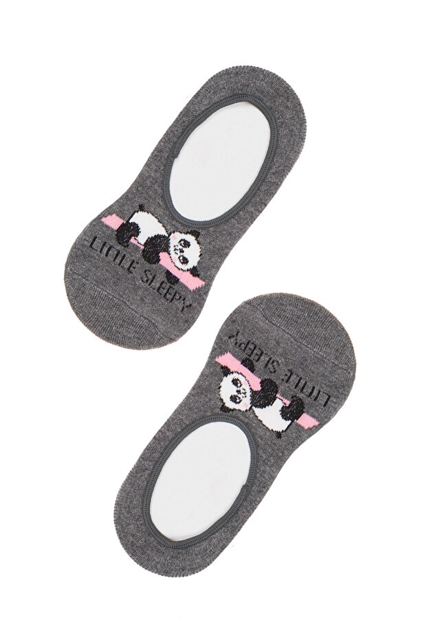Gray Girls' Sleepy Ballerina Socks