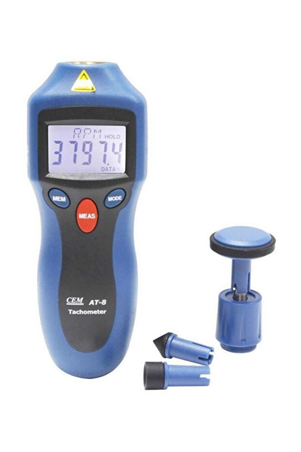 Cem At8 Hem Temaslı Hem Temassız Devir Ölçer Takometre - 1