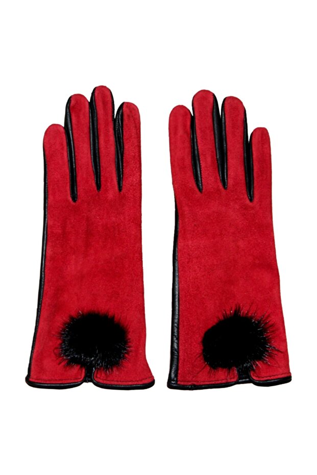 Kadın Pinpon Deri Eldiven - 1