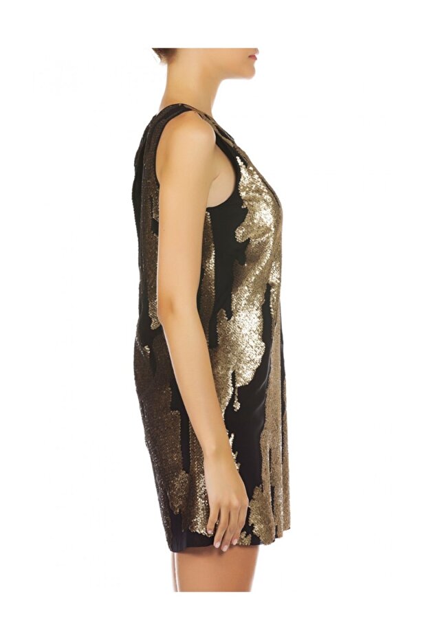 Dore Payetli Elbise - 5