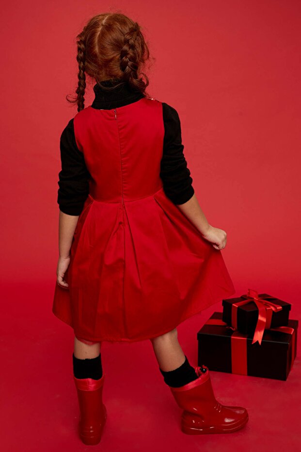 Payetli Kolsuz Elbise - 4