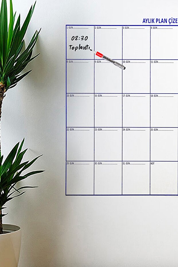 Sticker Aylık Planlayıcı Takvim (110 x 100 cm) - 3
