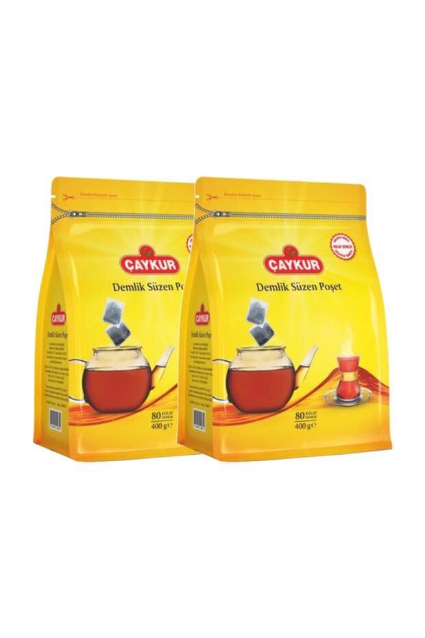 Easy Teapot Filtered Tea Bags 80 Pieces 400Gr 2 Packs 160 Pieces