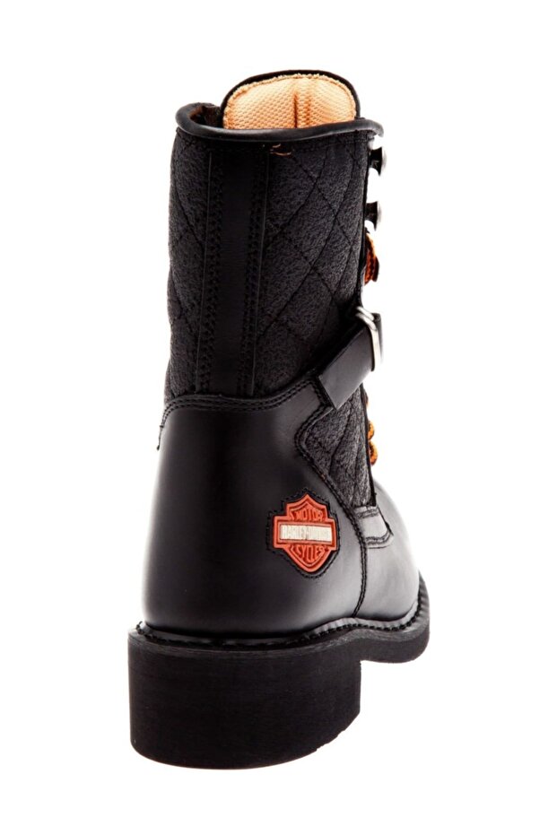 New Worker Unisex Deri Bot Siyah - 2