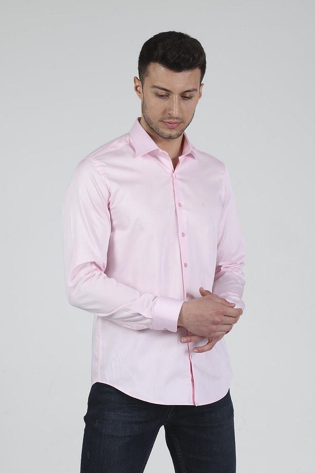 Slim Fit Uzun Kollu Erkek Gömlek 585-db39 - 1