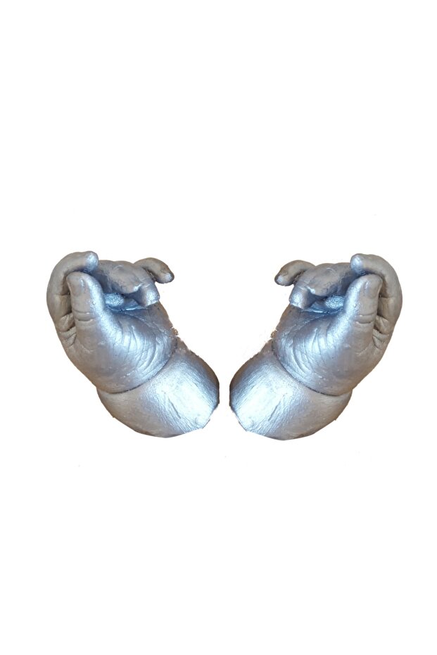 3D Baby 2 Pieces Handprint Sculpture Mold Set with Alginate