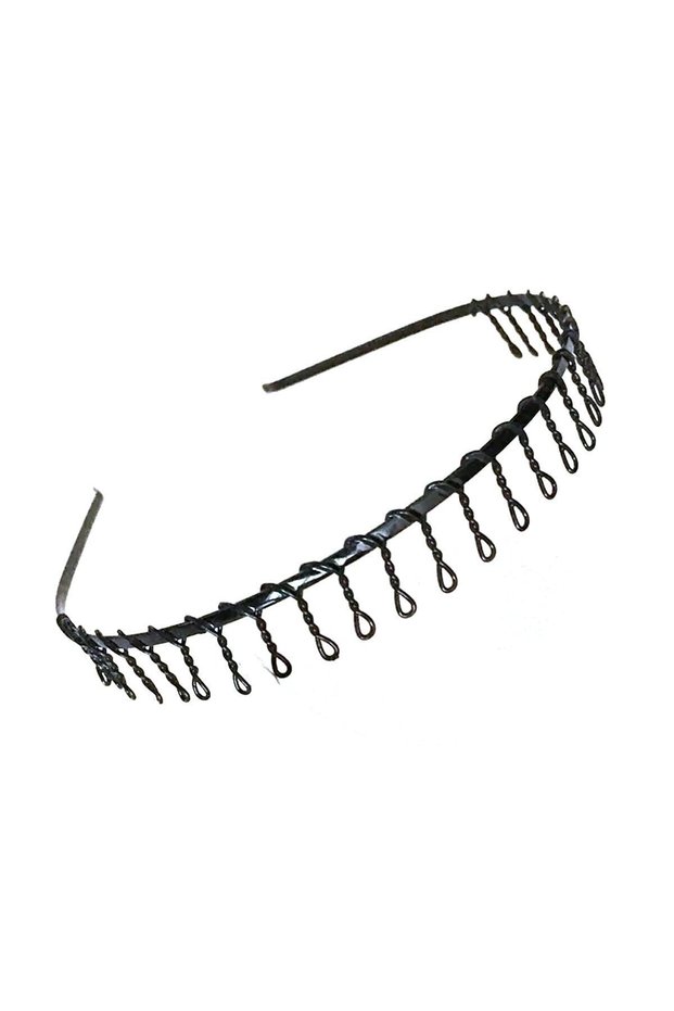 Comb Black Metal Crown Men's Women's Athlete Hair Crown