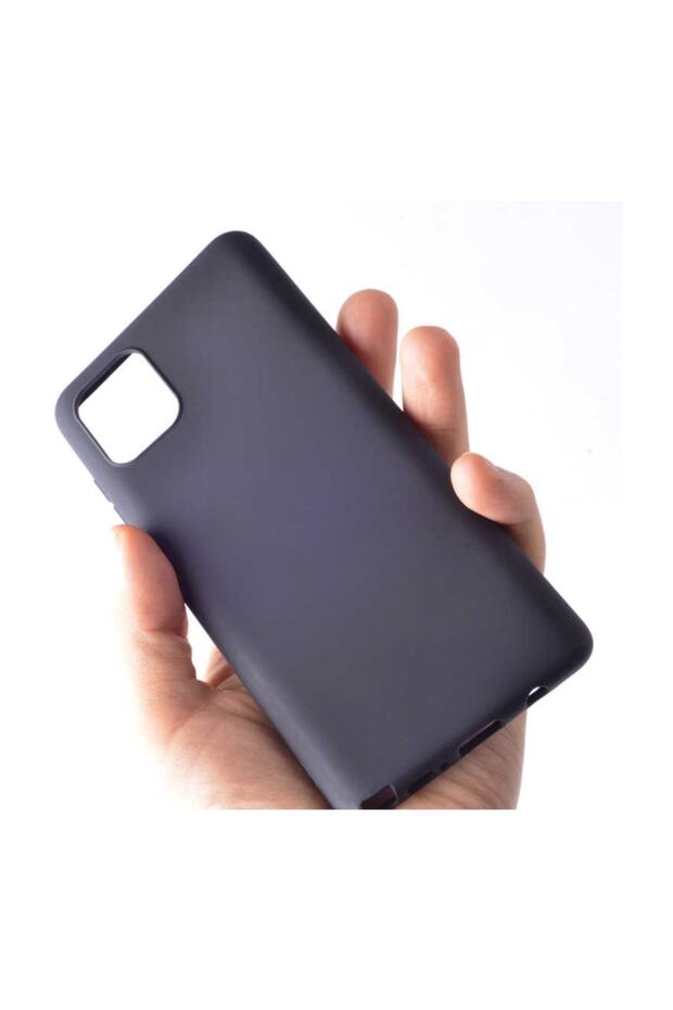 Matte Silicone Samsung Galaxy Note 10 Lite Kılıf Siyah - 1