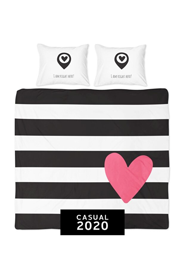 Location Heart Double Duvet Cover Set