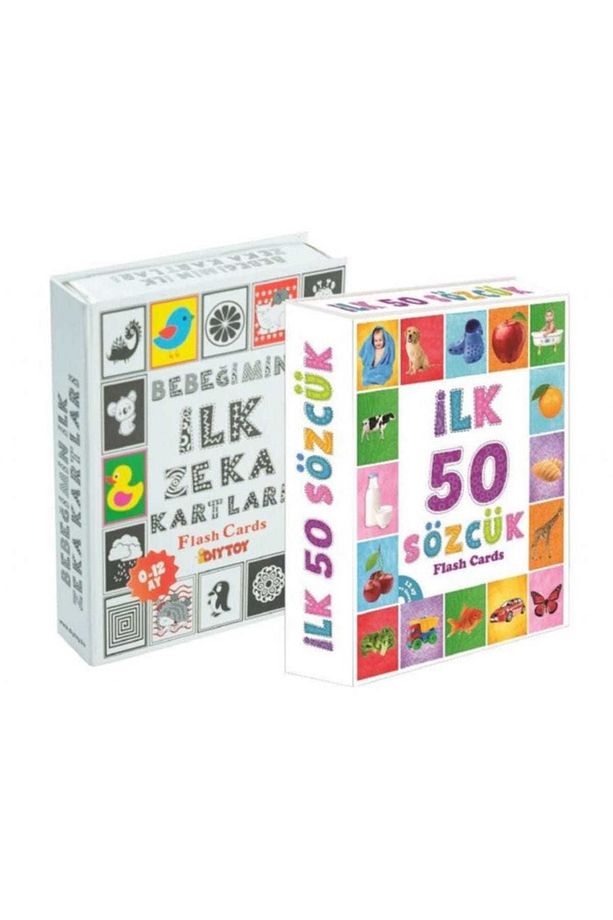 Bebek Zeka Kartları ve İlk 50 Sözcük Eğitici Set - 1